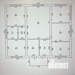 Дом 159м², 1-этажный, участок 10 сот.