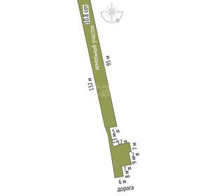 Дом 54м&sup2;, 1-этажный, участок 11 сот.  