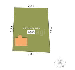 Дом 100м&sup2;, 2-этажный, участок 8 сот.  