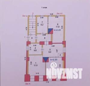 Дом 116м², 2-этажный, участок 14 сот.  
