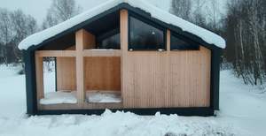 Дом 103м&sup2;, 1-этажный, участок 9 сот.  