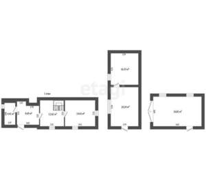 Дом 80м&sup2;, 2-этажный, участок 7 сот.  