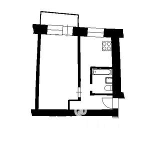 1-к квартира, на длительный срок, 42м2, 3/17 этаж