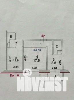 2-к квартира, на длительный срок, 56м2, 1/10 этаж