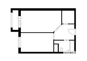 1-к квартира, на длительный срок, 41м2, 3/4 этаж