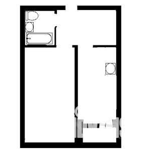 1-к квартира, на длительный срок, 35м2, 2/6 этаж