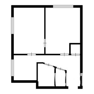 2-к квартира, на длительный срок, 40м2, 2/2 этаж