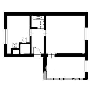 2-к квартира, на длительный срок, 41м2, 1/3 этаж