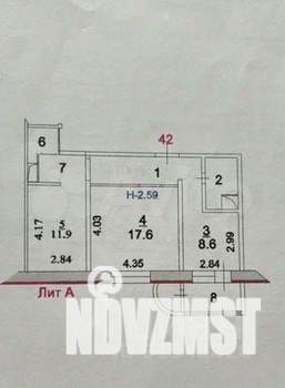 2-к квартира, на длительный срок, 56м2, 1/10 этаж