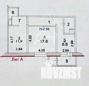 2-к квартира, на длительный срок, 56м2, 1/10 этаж