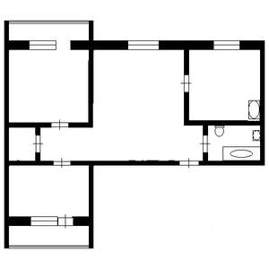 3-к квартира, на длительный срок, 60м2, 6/9 этаж