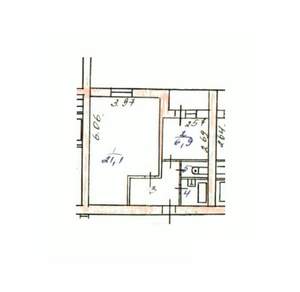 1-к квартира, вторичка, 36м2, 3/6 этаж