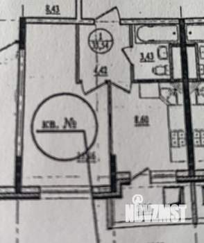 1-к квартира, вторичка, 34м2, 7/9 этаж