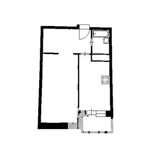 1-к квартира, вторичка, 43м2, 3/17 этаж