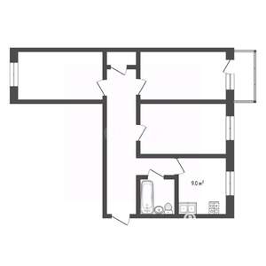 3-к квартира, вторичка, 79м2, 12/15 этаж