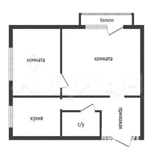 2-к квартира, вторичка, 42м2, 3/5 этаж