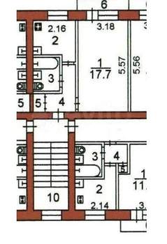 1-к квартира, вторичка, 29м2, 4/5 этаж