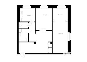 3-к квартира, вторичка, 56м2, 4/4 этаж