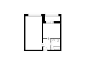 1-к квартира, вторичка, 44м2, 1/17 этаж