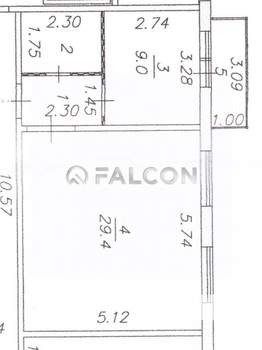 1-к квартира, вторичка, 46м2, 1/10 этаж