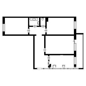 3-к квартира, вторичка, 69м2, 4/4 этаж
