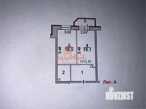 1-к квартира, вторичка, 47м2, 9/17 этаж