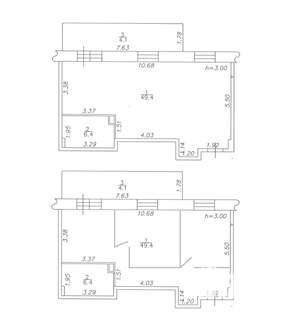 2-к квартира, вторичка, 56м2, 3/3 этаж