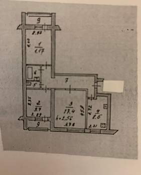 3-к квартира, вторичка, 62м2, 4/9 этаж
