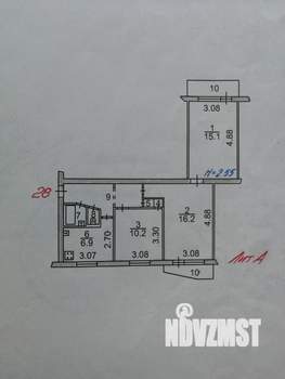 3-к квартира, вторичка, 61м2, 7/9 этаж