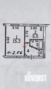 1-к квартира, вторичка, 29м2, 1/5 этаж