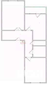 2-к квартира, вторичка, 54м2, 3/9 этаж