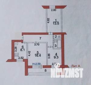 3-к квартира, вторичка, 64м2, 2/9 этаж