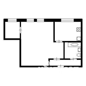 2-к квартира, вторичка, 38м2, 3/4 этаж