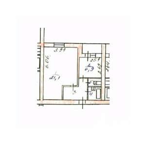 1-к квартира, вторичка, 36м2, 3/6 этаж