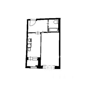 1-к квартира, вторичка, 33м2, 6/6 этаж