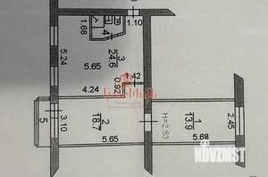 3-к квартира, вторичка, 60м2, 5/5 этаж