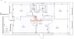 3-к квартира, вторичка, 80м2, 9/9 этаж