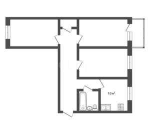 3-к квартира, вторичка, 79м2, 12/15 этаж