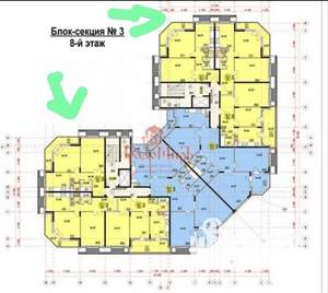 2-к квартира, вторичка, 78м2, 3/8 этаж
