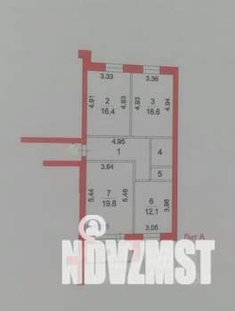 3-к квартира, вторичка, 83м2, 6/9 этаж