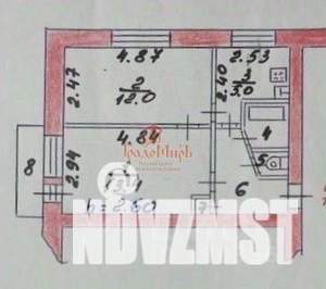 2-к квартира, вторичка, 40м2, 5/5 этаж